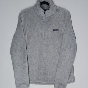 Patagonia Los Gatos Grey Fleece 1/4 Zip Pullover Sweater Women's Size M Used